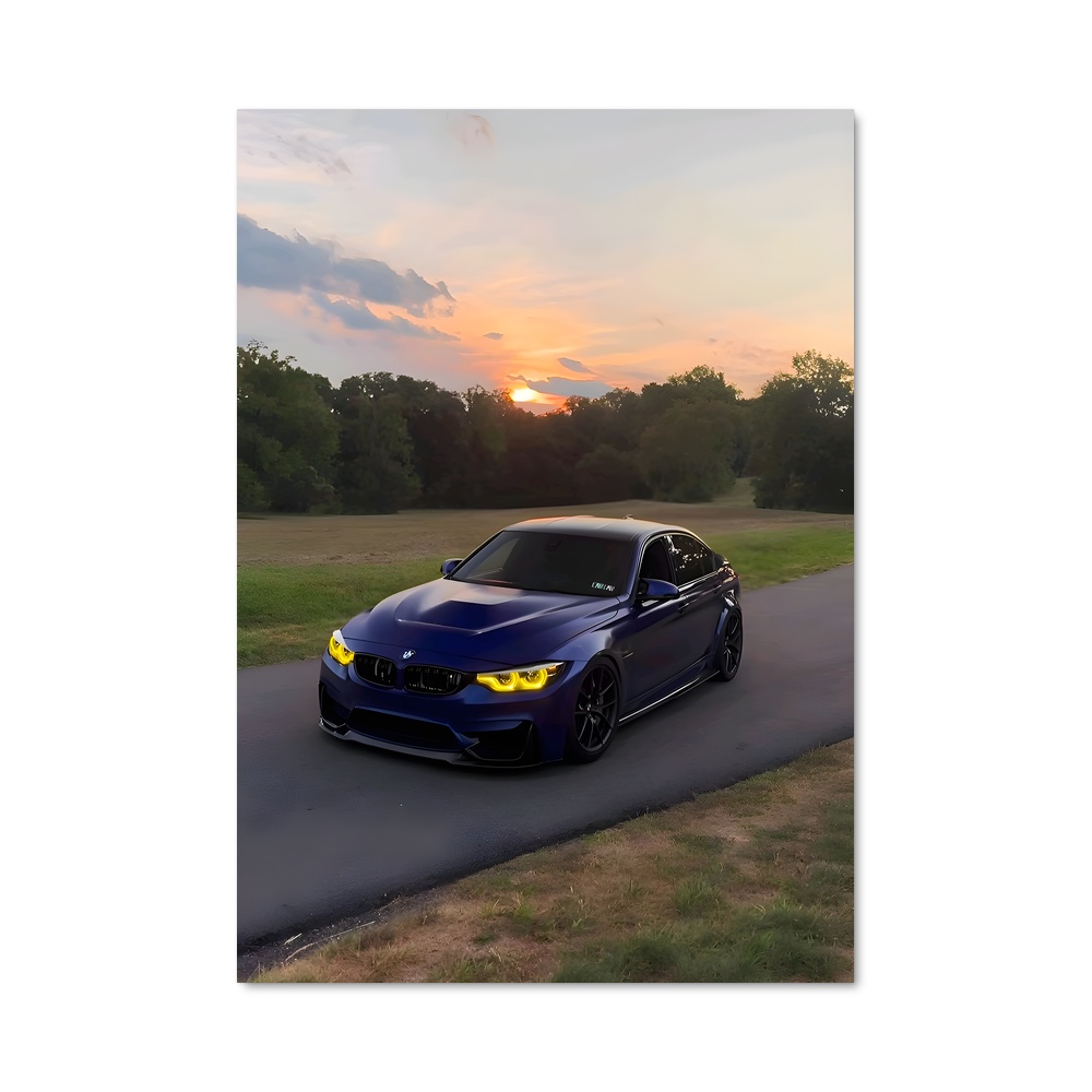 Poster M3 en Bleu